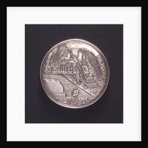 Medal commemorating the bombardment of Tönningen and Copenhagen, 1700; obverse by unknown