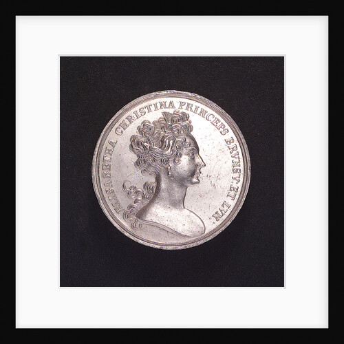 Medal commemorating the voyage of Princess Elisabeth of Brunswick and Luneburg; obverse by unknown