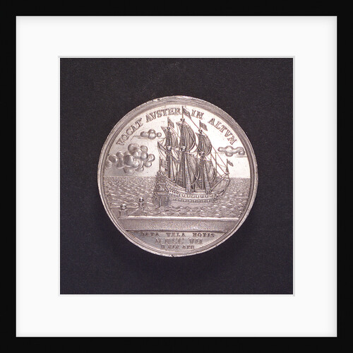Medal commemorating the voyage of Princess Elisabeth of Brunswick and Luneburg; reverse by unknown