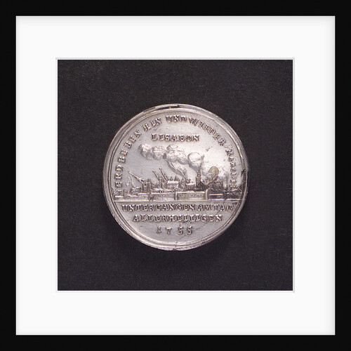 Medal commemorating the earthquake at Lisbon, 1755; reverse by unknown