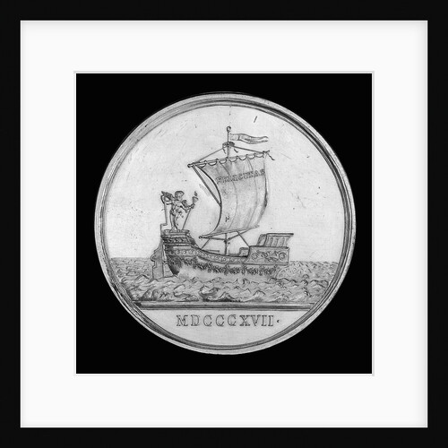 Medal commemorating the journey to Brazil of Archduchess Leopoldine of Austria, 1817; reverse by J.N. Lang
