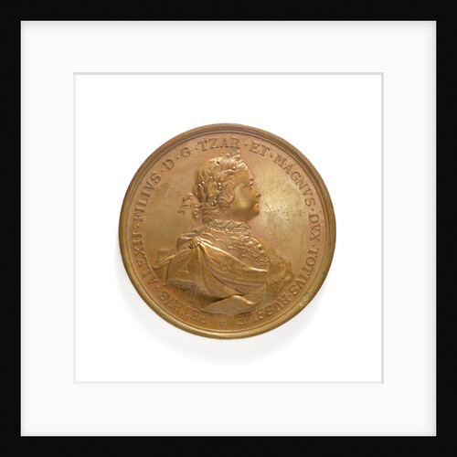 Medal commemorating the Black Sea Fleet founded, 1696; obverse by S. Judin