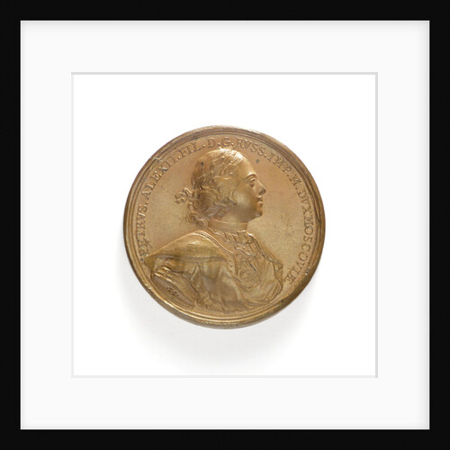 Medal commemorating the creation of the Baltic fleet, 1703; obverse by T. Iwanov