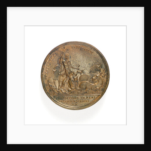 Medal commemorating the creation of the Baltic fleet, 1703; reverse by T. Iwanov
