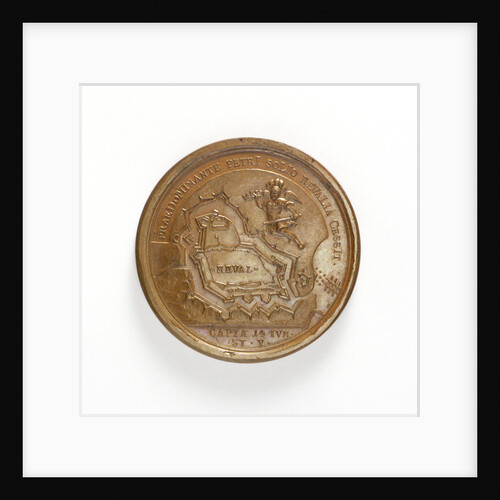Medal commemorating the capture of Reval, 1705; reverse by T. Iwanov
