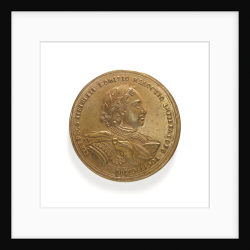 Medal commemorating the capture of three Swedish frigates, 1719; obverse by K. Osner