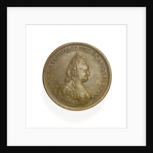 Medal commemorating the capture of Ochakov, 1788; obverse by T. Iwanov