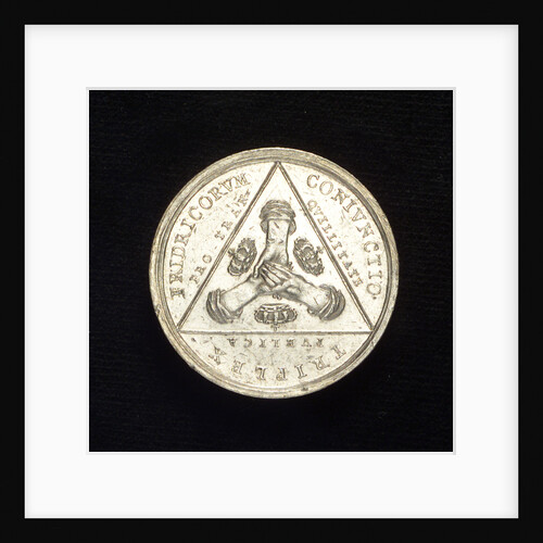 Medal commemorating the success of the Allies against Sweden, 1715; obverse by unknown