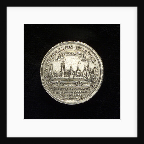 Medal commemorating the capture of Stralsund, 1715; reverse by unknown