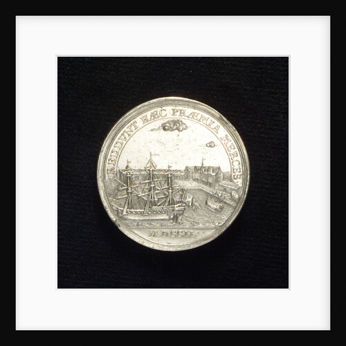 Medal commemorating the West Indian Company of Denmark; reverse by G.W. Wahl