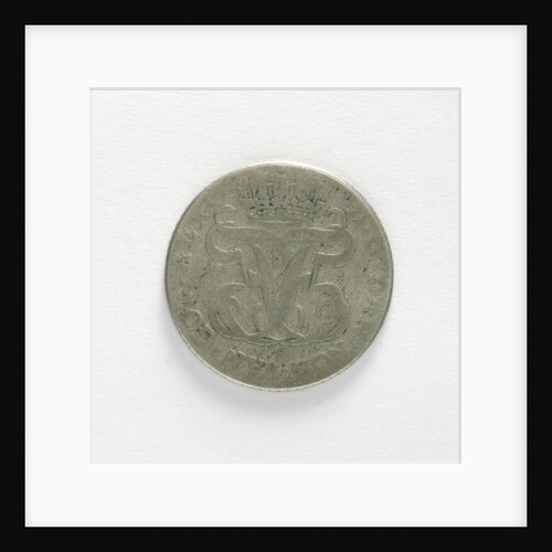 Danish West Indian coin; XII skilling; obverse by unknown