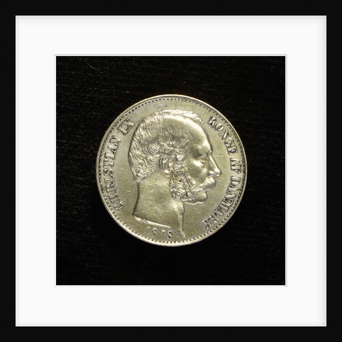 A Danish West Indian coin, 20 cents; obverse by H. Conradsen
