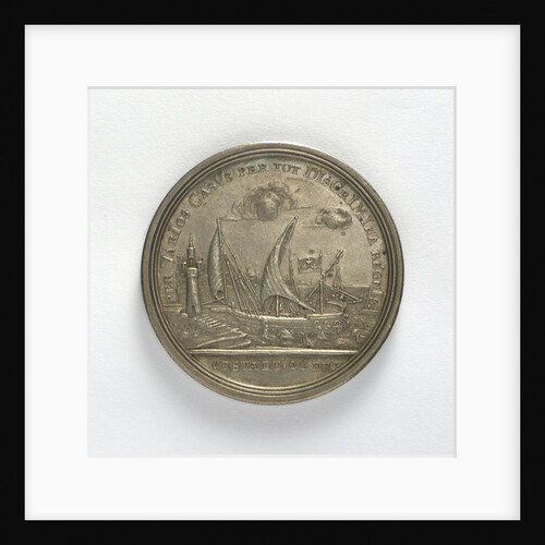 Medal commemorating the escape of Charles XII from Stralsund, 1715; reverse by unknown