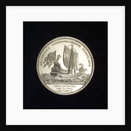 Medal commemorating the protection of sea trade; reverse by Gustav Ljungberger