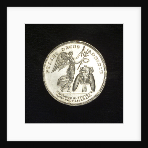 Medal commemorating Admiral Clas Christersson Horn (1520-1566); reverse by C.G. Fehrman