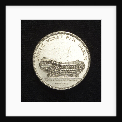 Medal commemorating Admiral Frederick Henry Chapman (1721-1808); reverse by C.M. Frumerie
