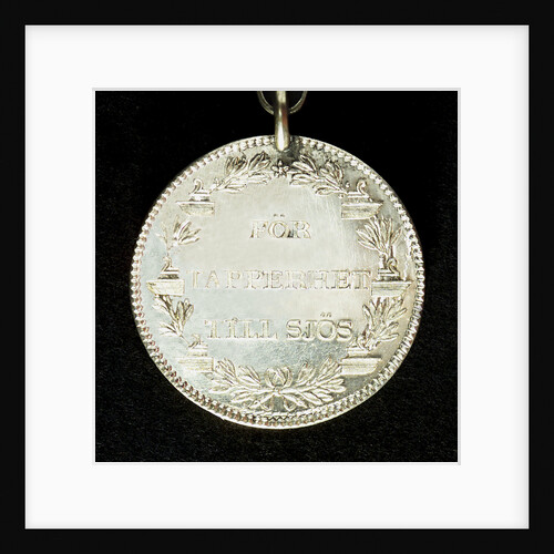 Naval reward medal; reverse by unknown