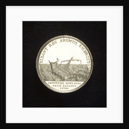 Medal commemorating Admiral Gustavus af Psilander (1669-1738); reverse by G.A. Enegren