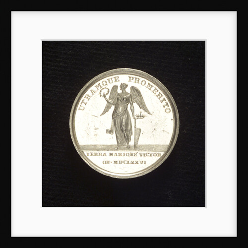Medal commemorating Admiral Count Wragel; reverse by M. Frumerie