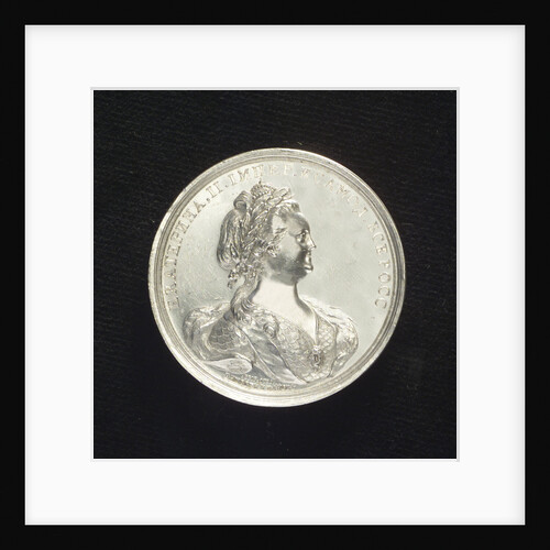 Medal commemorating the Caspian Fleet built, 1785; obverse by T. Iwanov