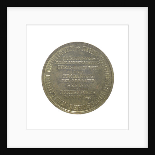 Naval reward counter commemorating the action off Eckernförde, 1849 by Lowenstein
