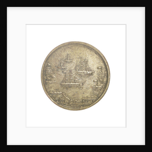Naval reward counter commemorating the action off Eckernförde, 1849 by Unknown