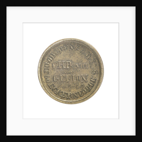 Naval reward counter commemorating the action off Eckernförde, 1849 by Unknown