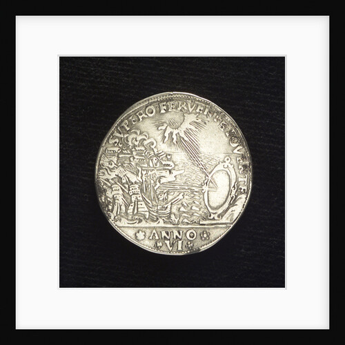 Counter commemorating the Battle of Paros, 1651; reverse by Z.A. Semitecolo