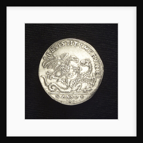 Counter commemorating the victory off the Dardanelles, 1656; reverse by F. Corner