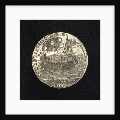 Counter commemorating the launch of the Bucintoro III, 1727; reverse by P. Querini