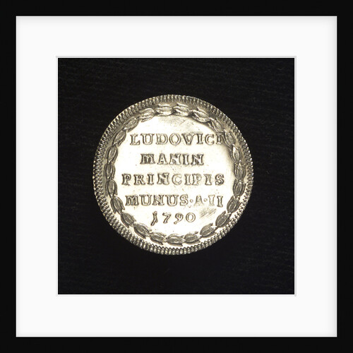 Counter commemorating the victory over the pirates of Tunis, 1790; reverse by M. Badoreo