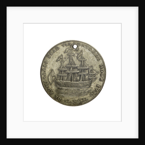 Counter commemorating Rhode Island relieved and evacuated, 1779; reverse by unknown