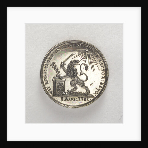 Counter commemorating the Battle of Doggerbank, 1781; obverse by J.M. Lageman