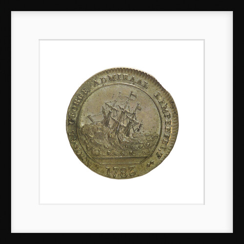 Counter commemorating the blockade of Gibraltar, 1783 and the loss of the 'Royal George', 1782; reverse by unknown