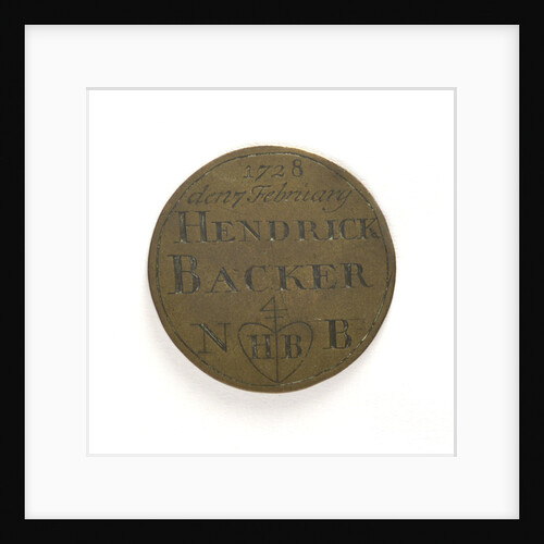 Badge of the Boatmen's Guild of Amsterdam; reverse by unknown