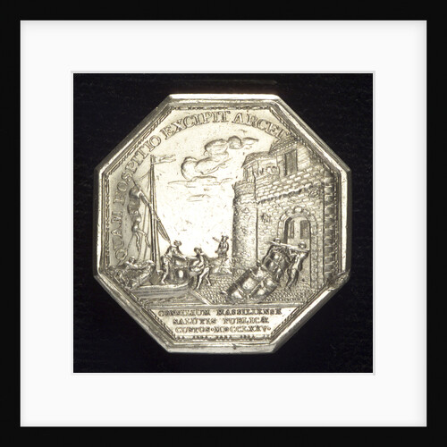 Medal commemorating the establishment of a lazaretto at Marseilles, 1775; reverse by N.M. Gatteaux