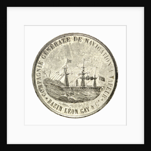 Medal commemorating the General Steam Navigation Company; obverse by A. Stern