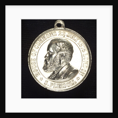Medal commemorating Samuel Plimsoll (1824-1898) and the coffin-ships; obverse by A. Chevalier