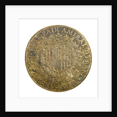 Counter commemorating Admiral Duc de Joyeuse (1561-1587) and his loss of the King's favour; obverse by unknown
