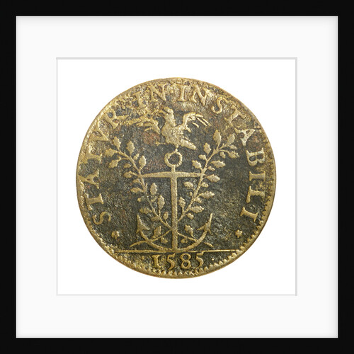 Counter commemorating Admiral Duc de Joyeuse (1561-1587) and his loss of the King's favour; reverse by Unknown