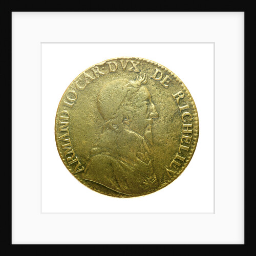Counter commemorating Cardinal Armand Jean Duplessis, Duc de Richelieu (1585-1642); obverse by unknown
