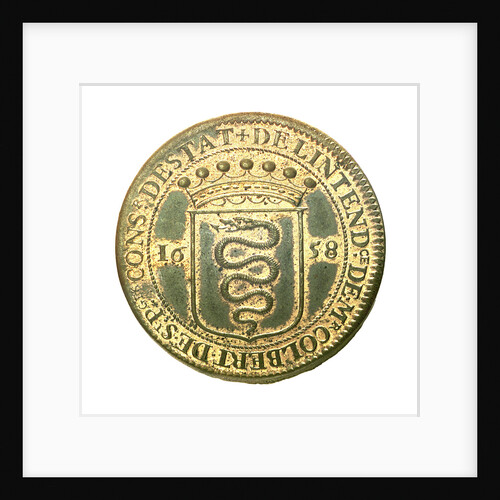 Counter commemorating Jeane Baptiste Colbert (1619-83), Councillor of State; obverse by unknown