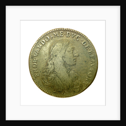 Counter commemorating Admiral César, Duc de Vendôme (1594-1665) by unknown