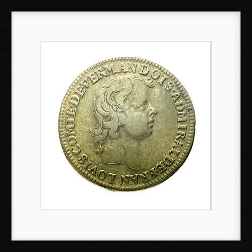 Counter depicting Admiral Louis de Bourbon, Comte de Vermandois (1667-1683)  in childhood; obverse by unknown