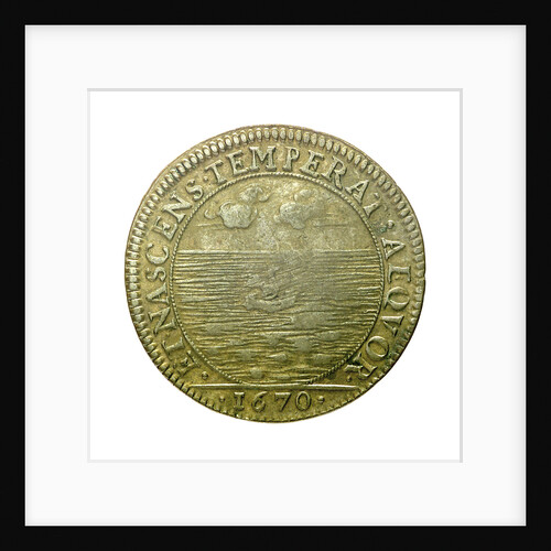 Counter depicting Admiral Louis de Bourbon, Comte de Vermandois (1667-1683)  in childhood; reverse by unknown