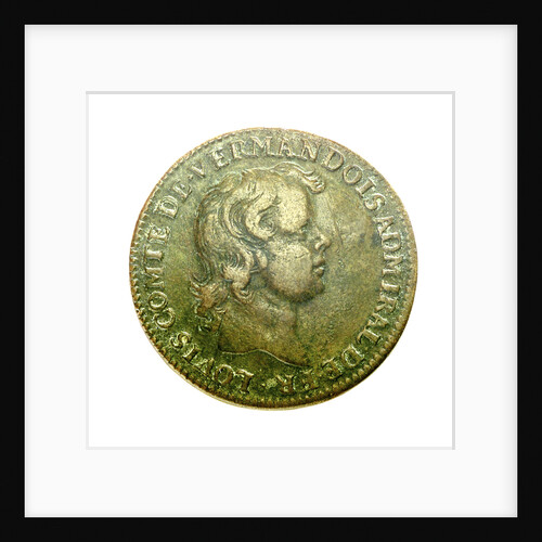 Counter depicting Admiral Louis de Bourbon, Comte de Vermandois (1667-1683) in childhood; obverse by unknown