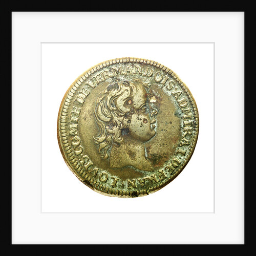 Counter commemorating the French fleet building programme; obverse by unknown