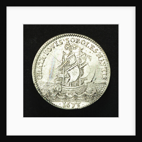 Counter commemorating the Battle of Sole Bay, 1672; reverse by J.B. Dufour