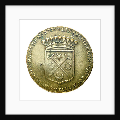 Counter commemorating J. Regnier, King's Equerry, Lord of La Souchais; obverse by unknown