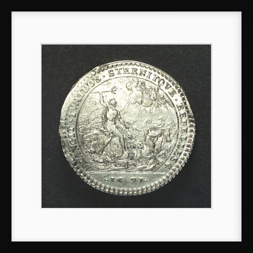 Counter commemorating the action off Beachy Head, 1690; reverse by unknown